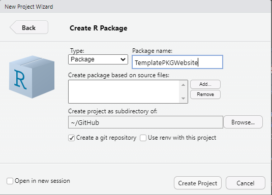 Creating a website for your R package: using pkgdown • templatepkgdown